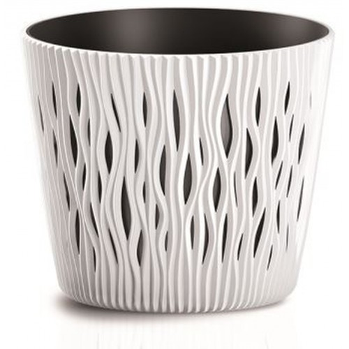 Prosperplast SANDY ROUND Květináč 15,8 cm, bílá DSR160