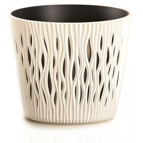 Prosperplast SANDY ROUND Květináč 26,2 cm, krémová DSR260