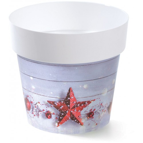 PROSPERPLAST Květináč s potiskem IML 14 cm, sváteční S1 DML140 PROSPERPLAST Květináč s potiskem IML 14 cm, sváteční S1 DML140