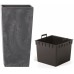 Prosperplast URBI SQUARE EFFECT Květináč 22 cm, antracit DURS225E