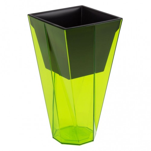 Květináč URBI TWIST P 1,2/2,8l, transparentní zelená DURD140P Květináč URBI TWIST P 1,2/2,8l, transparentní zelená DURD140P