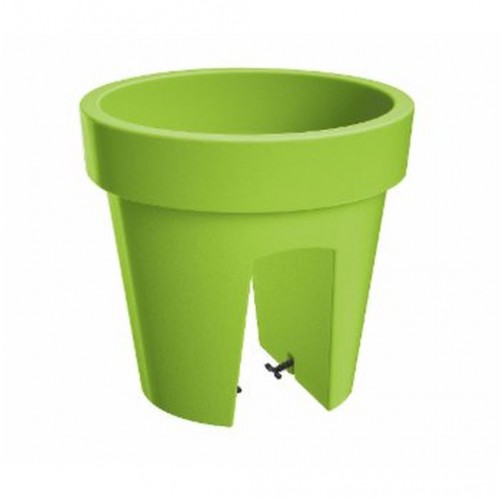 Květináč balkonový LOFLY RAILING 25 cm, 5l, 24,5 x 24,5 x 22,5 cm limetka DLOFR250