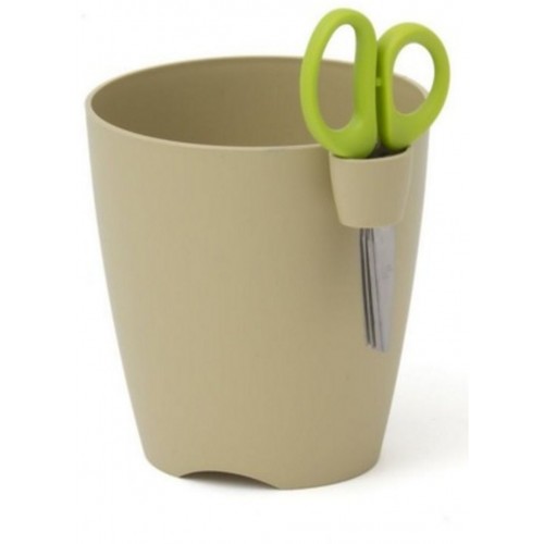 PROSPERPLAST LIMES UNO květináč na bylinky s nůžkami 1,3l, béžový DLU130