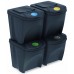 Prosperplast SORTIBOX Sada 4 odpadkových košů 4x25l, antracit IKWB25S4