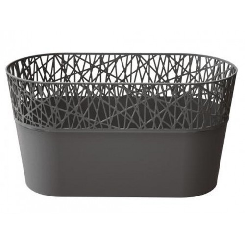 PROSPERPLAST CITY Truhlík s krajkou 28,5 cm, grafit DCIT285 PROSPERPLAST CITY Truhlík s krajkou 28,5 cm, grafit DCIT285