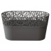 PROSPERPLAST CITY Truhlík s krajkou 28,5 cm, grafit DCIT285