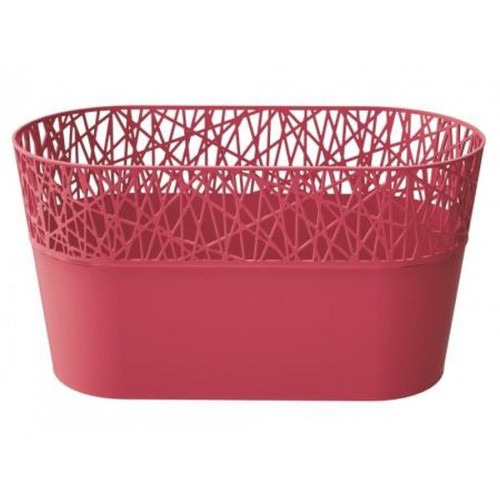 PROSPERPLAST CITY Truhlík s krajkou 28,5 cm, malina DCIT285