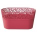 PROSPERPLAST CITY Truhlík s krajkou 28,5 cm, malina DCIT285
