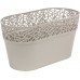 Prosperplast NATURO Truhlík s krajkou 27,5 cm, mocca DNAT275