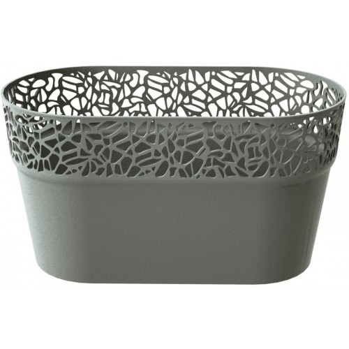Prosperplast NATURO Truhlík s krajkou 27,5 cm, šedý kámen DNAT275 Prosperplast NATURO Truhlík s krajkou 27,5 cm, šedý kámen DNAT275