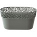 Prosperplast NATURO Truhlík s krajkou 27,5 cm, šedý kámen DNAT275