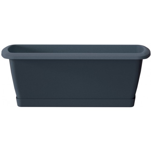 Prosperplast RESPANA SET Truhlík s miskou 88,5x18,4x14,5cm, antracit ISE900P