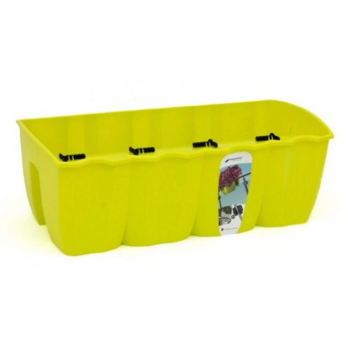 Truhlík balkonový CROWN 58x28x20cm, 18l, limetka DCRO600