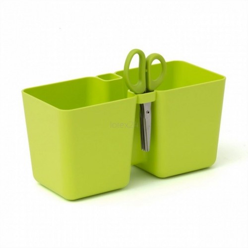 Prosperplast TWINS CUBE Květináč na bylinky 24,4x11x12cm, limetka DTC245