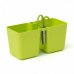 Prosperplast TWINS CUBE Květináč na bylinky 24,4x11x12cm, limetka DTC245