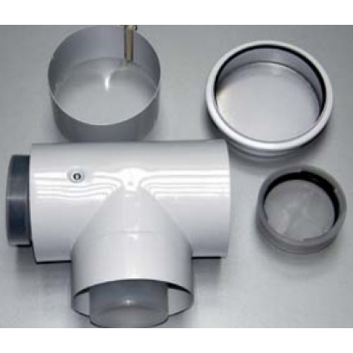 PROTHERM T-kus průměr 80/125 mm, 87° s kontrolním otvorem 0020109177