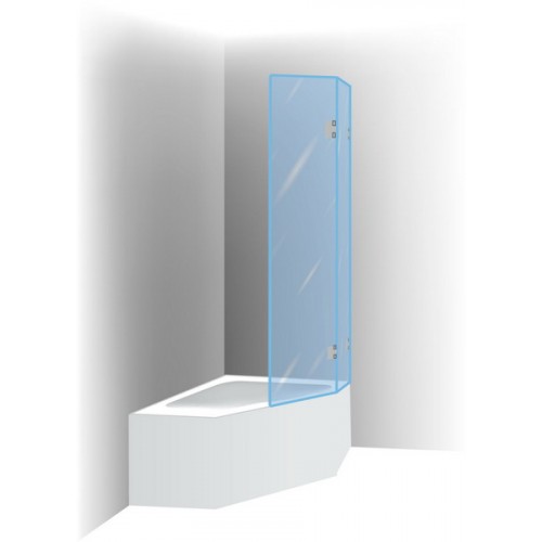 SCANDIC Vanová zástěna S 500, 86x150x35,5 cm