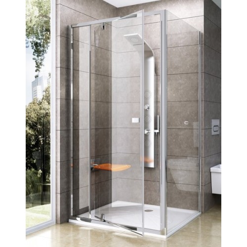 RAVAK PIVOT Sprchová pevná stěna PPS-80 white Transparent 90G40100Z1