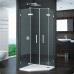 RONAL PUR52 Pur dvoukřídlé dveře pro pětiúhelník, <2m, chrom/Cristal perly PUR52SM21044