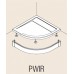 RONAL PWIR ILA hliníkový přední panel 80 cm, pro čtvrtkruhovou vaničku, bílá PWIR5508004