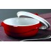 PYREX Pekáč kulatý s víkem RED MINI 10 x 10 cm