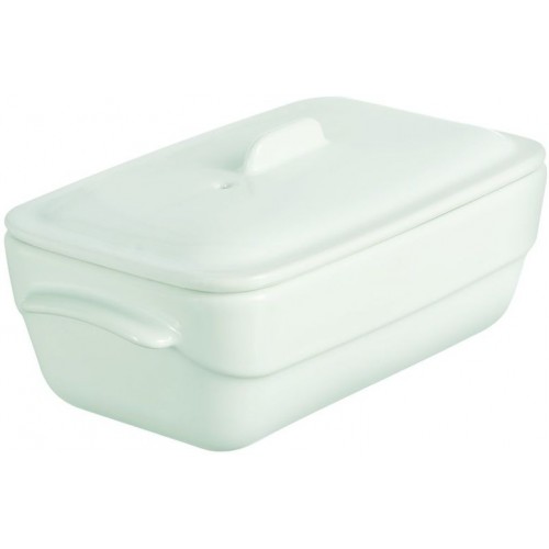 PYREX Pekáč hranatý s víkem WHITE MINI 16 x 9 cm