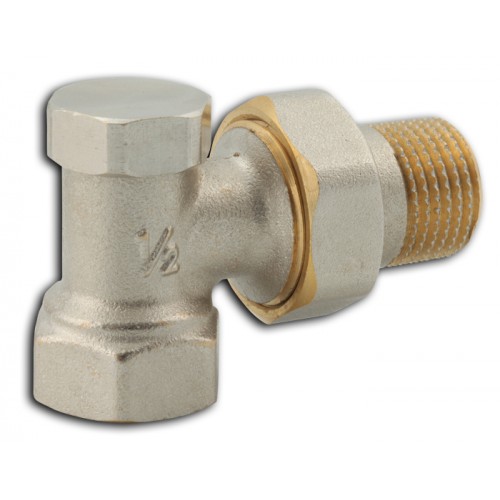 NOVASERVIS radiátorové šroubení uzavíratelné rohové 3/8" RA330/10