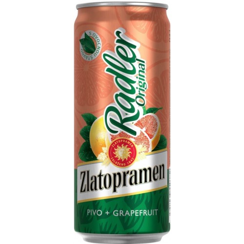 Zlatopramen Radler 0,4l - plechovka