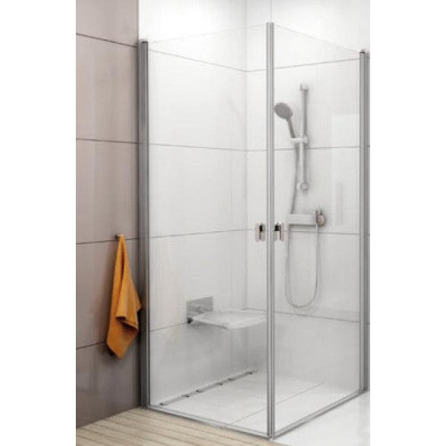 RAVAK CHROME CRV1-90 sprchové dveře, satin+Transparent 1QV70U01Z1