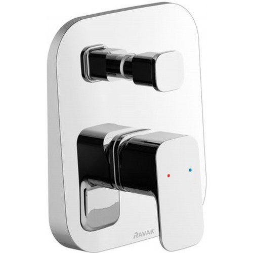 RAVAK 10° FREE TD F 061.00 Podomítková baterie sprchová/vanová s přepínačem X070134