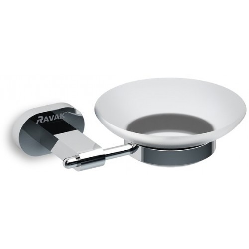 RAVAK CHROME CR 200.00 držák s mýdlenkou (sklo) X07P187