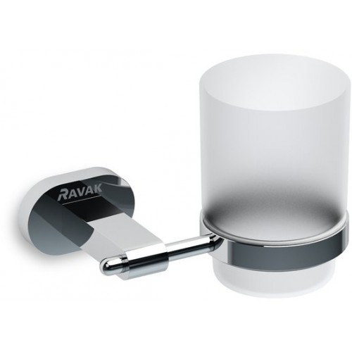 RAVAK CHROME CR 210.00 držák s pohárkem (sklo) X07P188 RAVAK CHROME CR 210.00 držák s pohárkem (sklo) X07P188