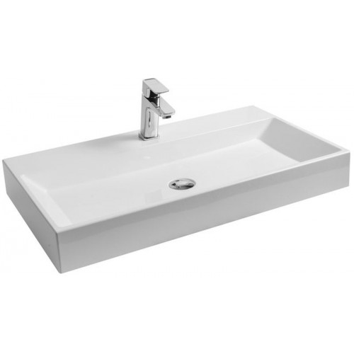 RAVAK NATURAL 800 Umyvadlo 80 x 45 cm, bílé XJO01280000 RAVAK NATURAL 800 Umyvadlo 80 x 45 cm, bílé XJO01280000