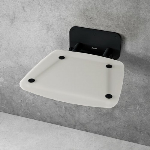 RAVAK OVO-B II-CLEAR/BLACK Sedátko B8F0000059