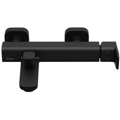 RAVAK 10° FREE BLACK TD F 022.20 Vanová nástěnná baterie X070152