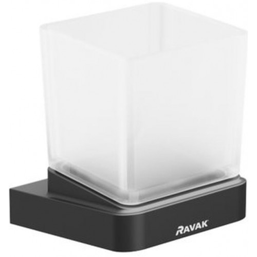 RAVAK 10° BLACK TD 210.20 Držák s pohárkem X07P557