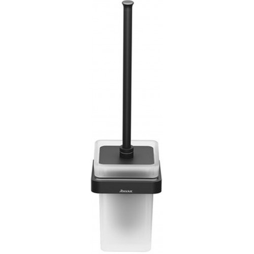 RAVAK 10° BLACK TD 410.20 Držák s nádobkou a WC štětkou X07P566