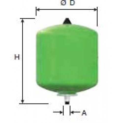 Refix topná expanzní nádoba DD 25/10 zelená