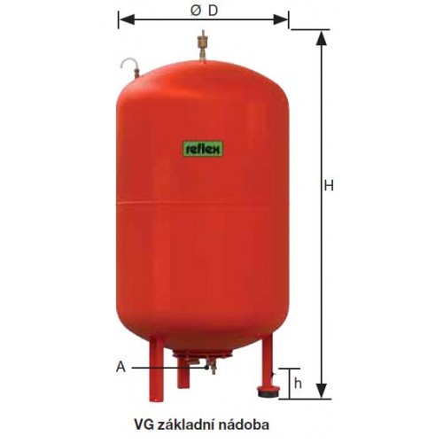 Reflex Variomat VG 1000 čerpadlový expanzní automat, základní nádoba 6600600