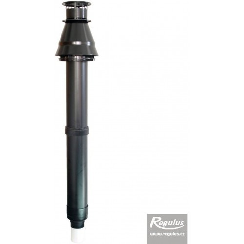 REGULUS komínek 1x 80 PP průchod otvorem průměr 125 mm 11258