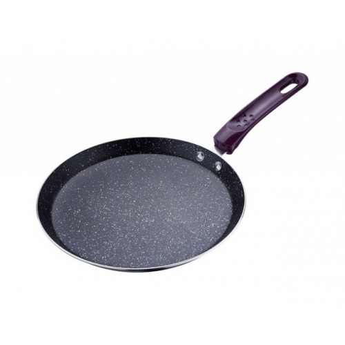 RENBERG Pánev na palačinky 24 cm s mramorovým povrchem fialová RB-1063fial