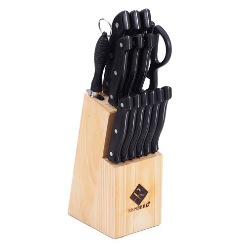 RENBERG Sada nožů v bloku 15 ks RB-2528 RENBERG Sada nožů v bloku 15 ks RB-2528