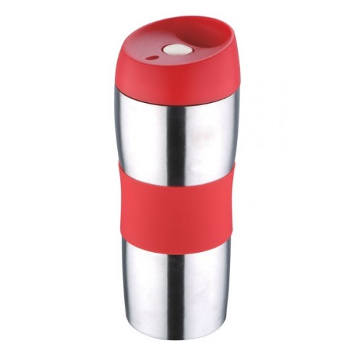 RENBERG Termohrnek cestovní 450 ml, červený RB-3020