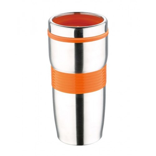 RENBERG Termohrnek nerez / silikon 450 ml, oranžová RB-3021oran RENBERG Termohrnek nerez / silikon 450 ml, oranžová RB-3021oran