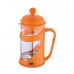 RENBERG Konvička na čaj a kávu French Press 350 ml oranžová RB-3100oran