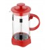 RENBERG Konvička na čaj a kávu French Press 600 ml červená RB-3108