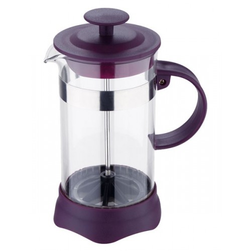 RENBERG Konvička na čaj a kávu French Press 600 ml fialová RB-3108