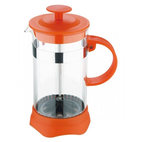RENBERG Konvička na čaj a kávu French Press 600 ml oranžová RB-3108