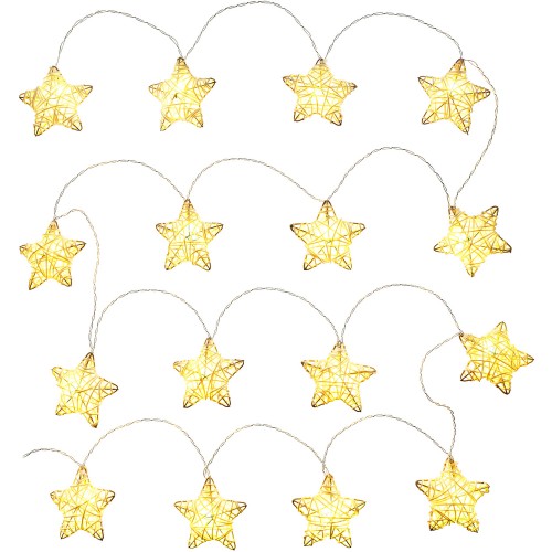 RETLUX RXL 149 AA 16LED Vánoční osvětlení hvězda přírodní 3+0,3m WW teplá bílá 50002293