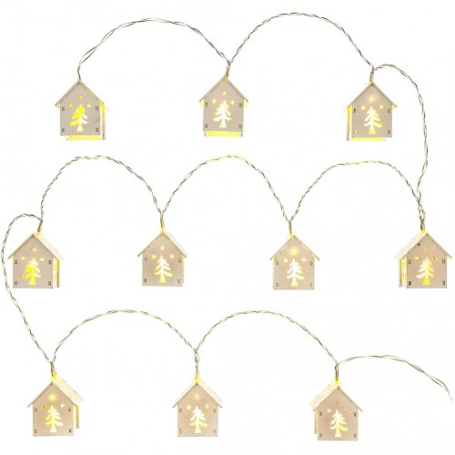 RETLUX RXL 168 AA 10LED Vánoční osvětlení domečky 2+0,3m WW teplá bílá 50002310